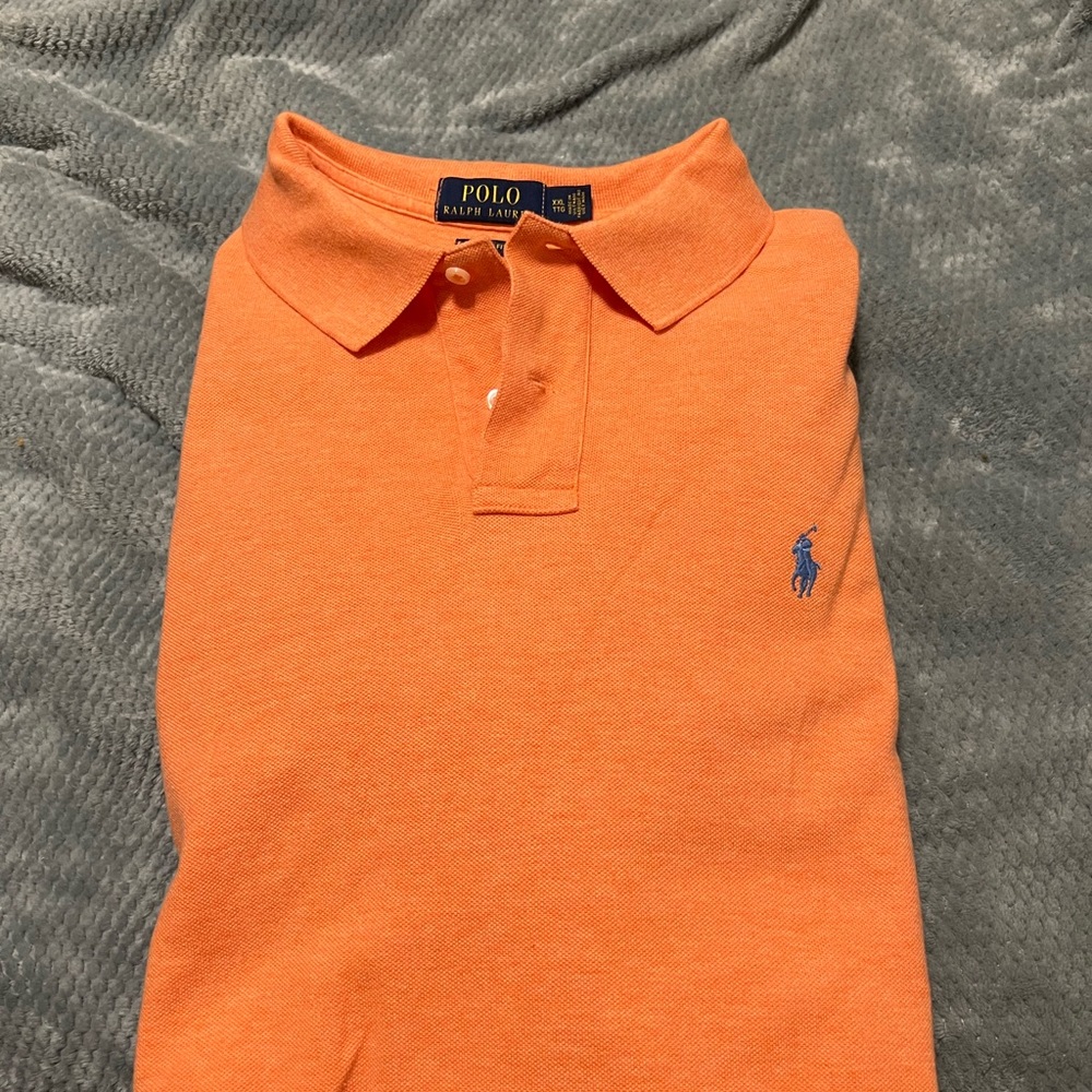 Men’s Orange Polo Ralph Lauren Golf Shirt. (Mesh cotton)